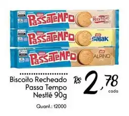 Giassi Supermercados Biscoito recheado passa tempo nestlé oferta
