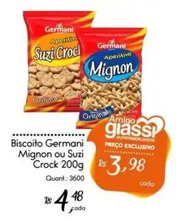 Giassi Supermercados Biscoito Germani Mignon ou Suzi Crock oferta