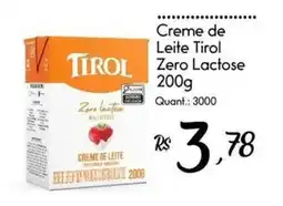 Giassi Supermercados Creme de leite tirol zero lactose oferta