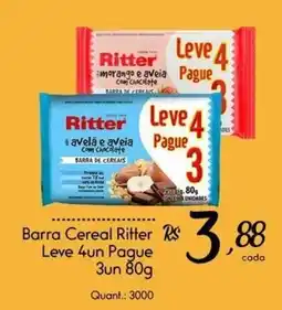 Giassi Supermercados Barra Cereal Ritter oferta