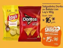 Giassi Supermercados Salgadinho Doritos ou Batata Lisa Lay's oferta