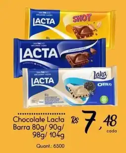 Giassi Supermercados Chocolate lacta oferta