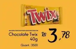 Giassi Supermercados Chocolate twix oferta