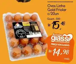 Giassi Supermercados Ovos Linha Gold Friolar oferta