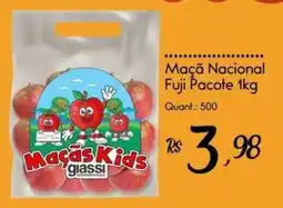 Giassi Supermercados Maçã nacional fuji oferta