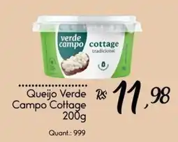 Giassi Supermercados Queijo Verde Campo Cottage oferta