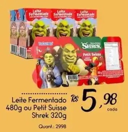 Giassi Supermercados Leite Fermentado Shrek oferta
