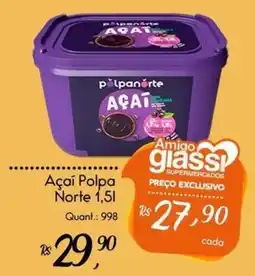 Giassi Supermercados Açaí Polpa Norte oferta