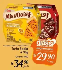 Giassi Supermercados Torta sadia de maracujá oferta