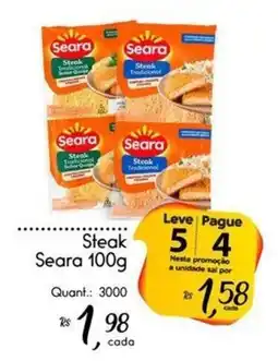 Giassi Supermercados Steak seara oferta
