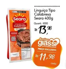 Giassi Supermercados Linguiça tipo calabresa oferta