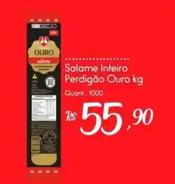 Giassi Supermercados Salame Inteiro Perdigão Ouro oferta