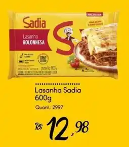 Giassi Supermercados Lasanha Sadia oferta