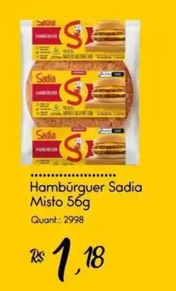 Giassi Supermercados Hambúrguer Sadia Misto oferta