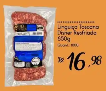 Giassi Supermercados Linguiça Toscana Disner Resfriada oferta