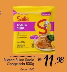 Giassi Supermercados Bisteca Suína Sadia oferta