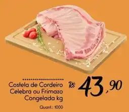 Giassi Supermercados Costela de Cordeiro Celebra ou Frimazo oferta