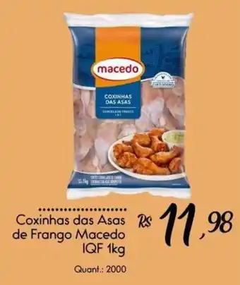 Giassi Supermercados Coxinhas das Asas de Frango Macedo oferta
