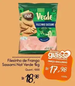 Giassi Supermercados Fileinho de Frango Sassami Nat Verde oferta