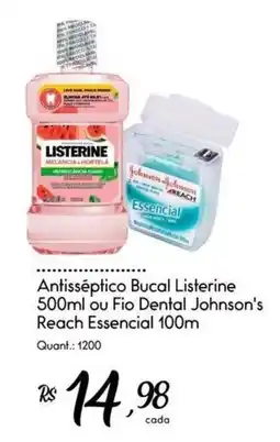 Giassi Supermercados Antisséptico bucal listerine ou fio dental johnson's reach essencial oferta