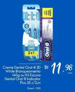Giassi Supermercados Creme Dental Oral-B 3D White Branqueamento oferta