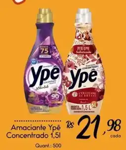 Giassi Supermercados Amaciantes ypê concentrado 1,5l oferta