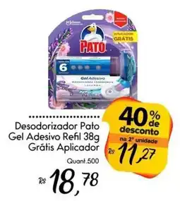 Giassi Supermercados Desodorizador Pato Gel Adesivo Refil oferta