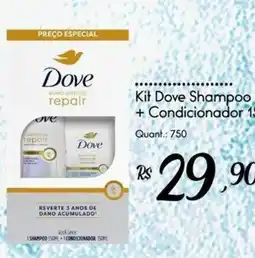 Giassi Supermercados Kit Dove Shampoo + Condicionador oferta