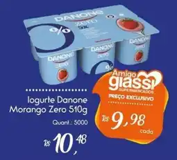 Giassi Supermercados logurte danone morango zero oferta