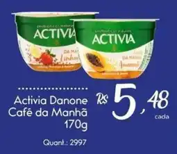 Giassi Supermercados Activia Danone Café da Manhã oferta