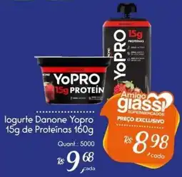 Giassi Supermercados logurte danone yopro oferta