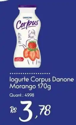 Giassi Supermercados Iogurte corpus danone morango oferta