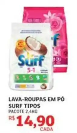 Assaí Atacadista lava-roupas em pó surf tipos oferta