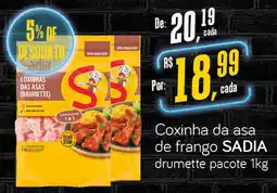 Cometa Supermercados Coxinha da asa de frango sadia drumette oferta