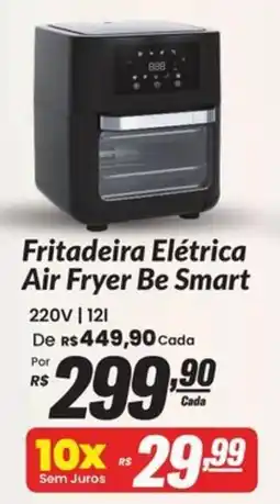 Stok Center Fritadeira Elétrica Air Fryer Be Smart oferta