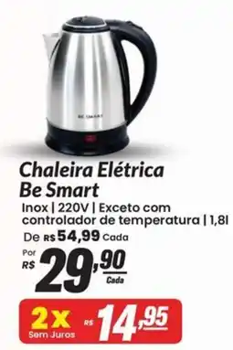 Stok Center Chaleira Elétrica Be Smart oferta