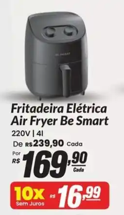 Stok Center Fritadeira Elétrica Air Fryer Be Smart oferta