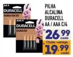 Supermercados Avenida Pilha alcalina duracell aa / aaa c/4 oferta