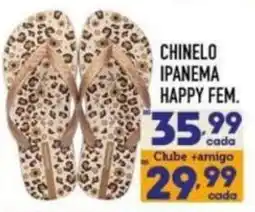 Supermercados Avenida Chinelo Ipanema Happy Fem. oferta