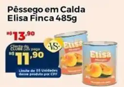 Villarreal Supermercados Pêssego em calda elisa finca oferta