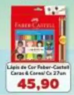 Supermercados Tauste Lápis de Cor Faber-Castell Caras & Cores oferta