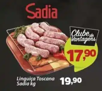 Confiança Supermercados Linguiça Toscana Sadia oferta