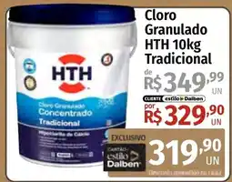 Supermercado Dalben Cloro Granulado HTH 10kg Tradicional oferta