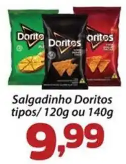 Confiança Supermercados Salgadinho Doritos tipos oferta