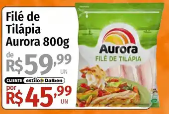 Supermercado Dalben Filé de Tilápia Aurora oferta