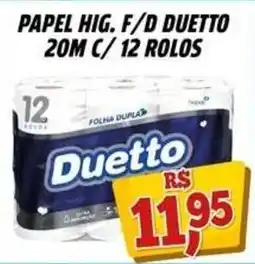 Zattão Supermercado Papel hig. f/d duetto oferta