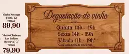 Supermercados Tauste Degustação de vinho oferta