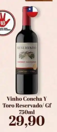 Supermercados Tauste Vinho Concha Y Toro Reservado oferta