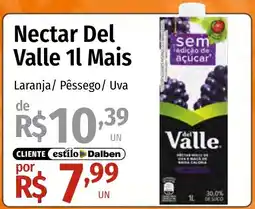 Supermercado Dalben Nectar Del Valle 1l Mais oferta