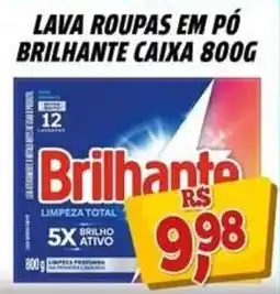 Zattão Supermercado Lava roupas em pó brilhante caixa 800g oferta